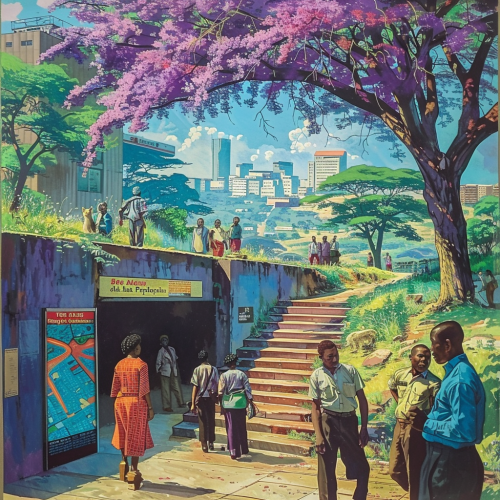 Africa Unity Square Subway Poster