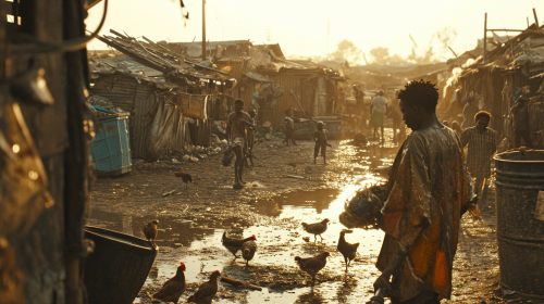 African Futuristic Village with Nigerian Teenagers