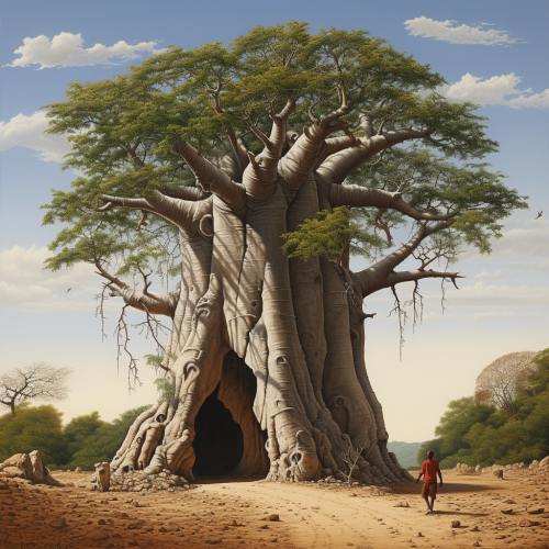 African Sage Under Baobab Tree African Sage Under Baobab Tree