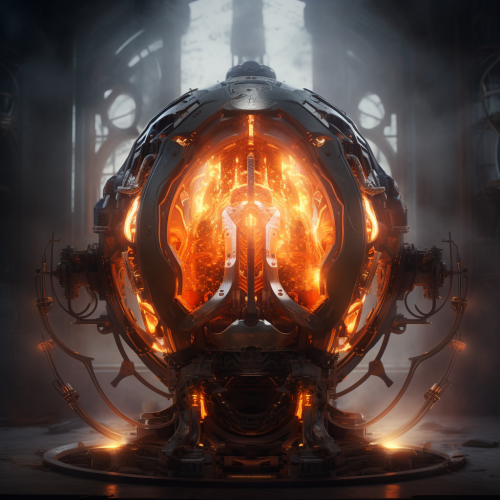 Robotic fire containing AI soul essence