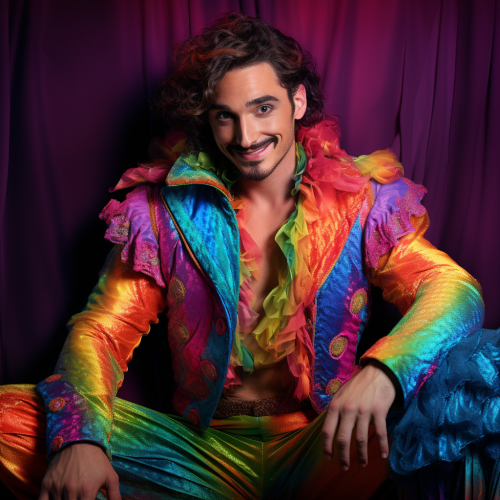 Aladdin wearing Technicolor Dreamcoat