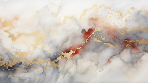 Alcohol ink art with celestial sky