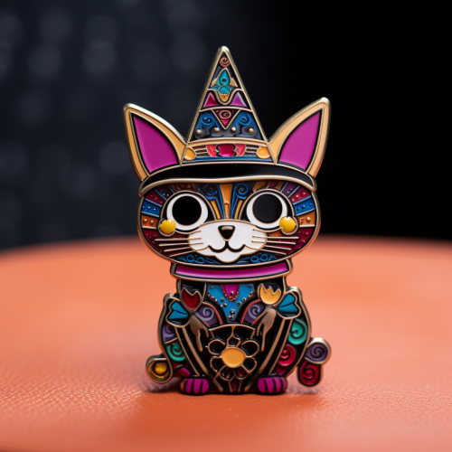 Alebrijes Cat Lapel Pin