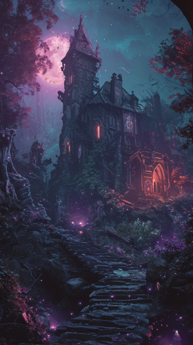 Alice Stone House Bedroom Window Lights Town