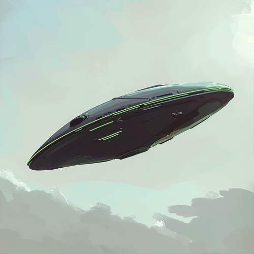 Alien Spaceship in the Sky