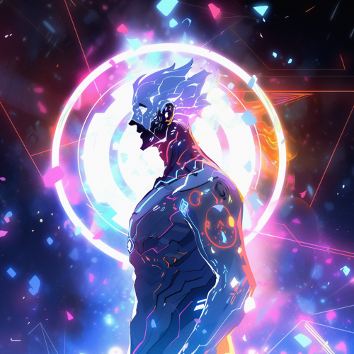 Alien warriors with lightning technology in the stars Alien warriors with lightning technology in the stars