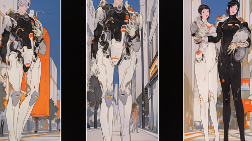 Alien soldier on 1980s magazine cover