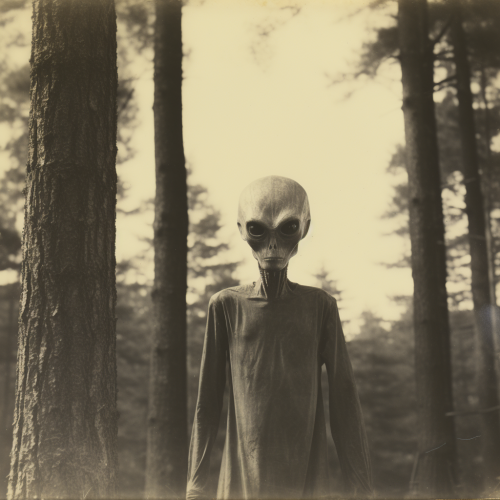 Aliens hiding in the woods