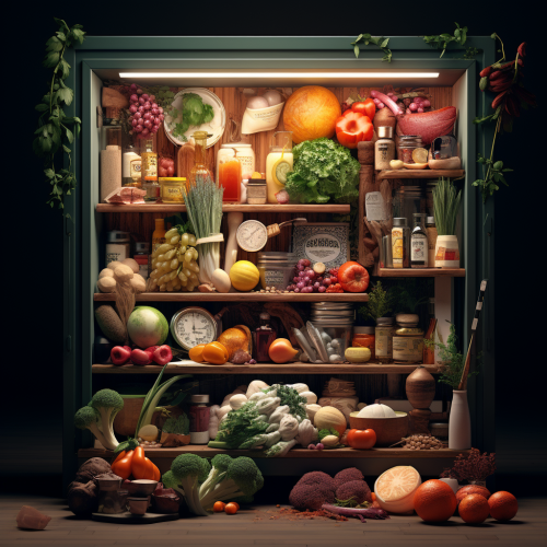 Aliments transformed into elegant table setup