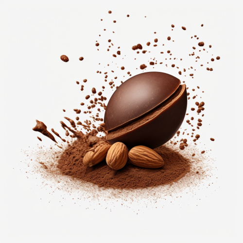 Almond Nut Chocolate Ball with Sprinkle Powder Almond Nut Chocolate Ball with Sprinkle Powder