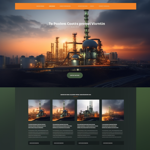 Aluminum factory in nature view