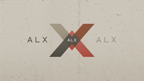 ALX Language School Logo Geometric Shapes