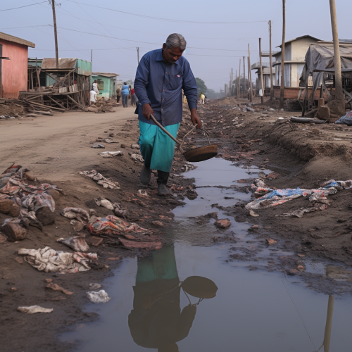 Cleaning agency in Indian sewage