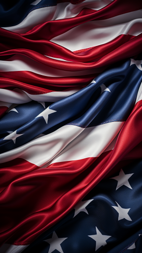 Close-up of American Flag Upholstery Close-up of American Flag Upholstery