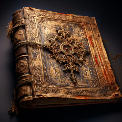 Detailed ancient manuscript with rich historical content