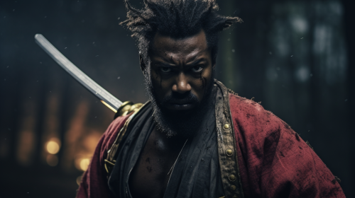 Black Samurai in Outfit