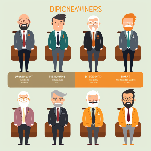 Illustration of Board of Directors in Flat Design