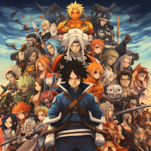 Collage of Anime Characters