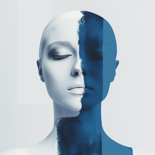 Anonymous Profile Placeholder Blue White