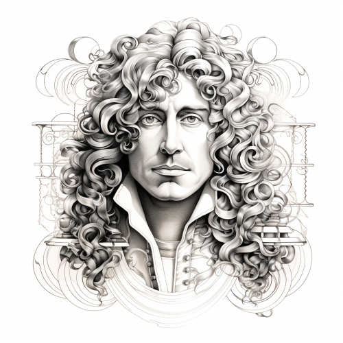 Antonie Van Leeuwenhoek Line Art