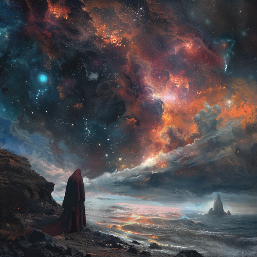 person reflecting on faith during apocalypse