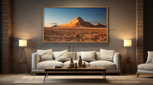 Arabian horse in desert painting