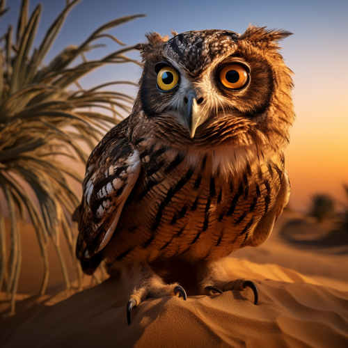 Arabian Owl Wildlife Photo