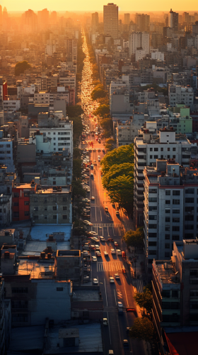 Beautiful view of Argentinian city
