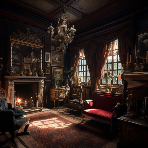 Luxurious aristocrat house interior design