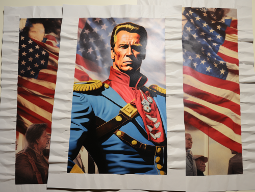 Arnold Schwarzenegger in various styles