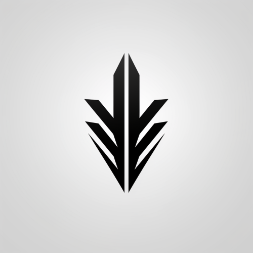 Basic black and white logo