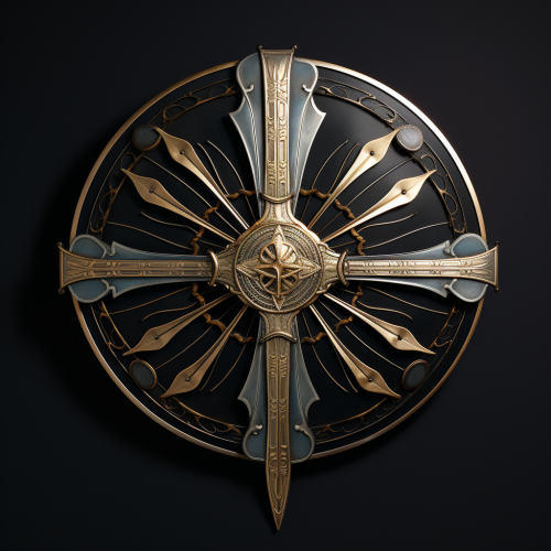 Beautifully Designed Art Deco Sword and Shield