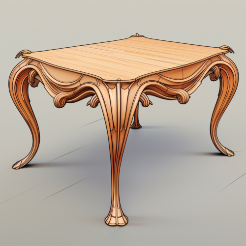 Art Nouveau Table with CNC Router