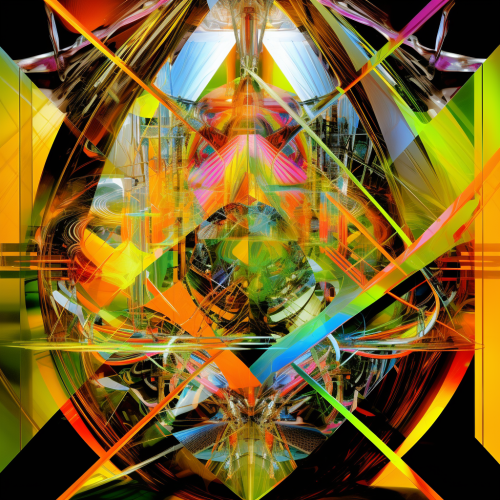 Psychedelic artwork with intricate details and vibrant colors