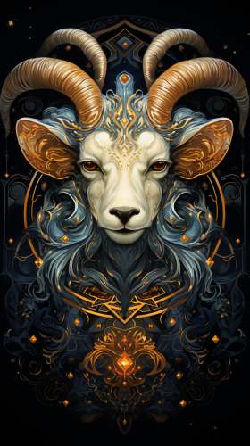 Aquarius zodiac sign illustration