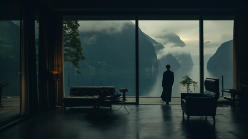 Stunning panoramic view of Attersee, Austria