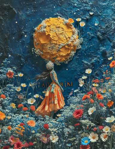 Female model in minimalist bodysuit paint