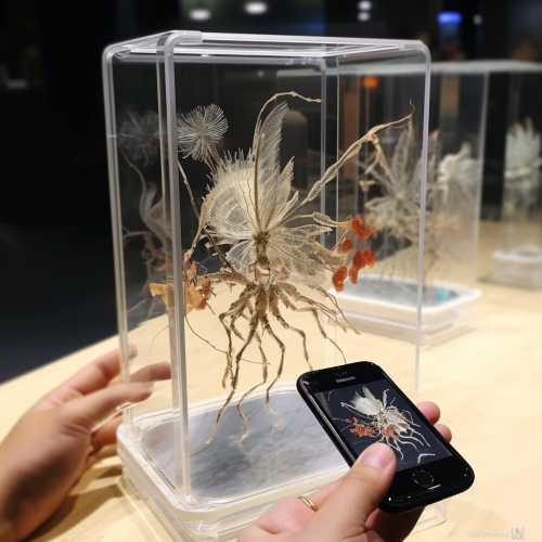Augmented Reality Art Box with Digital Creatures