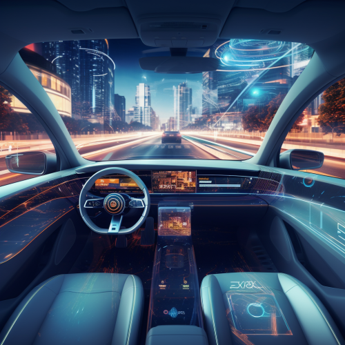 Autonomous driving car photo