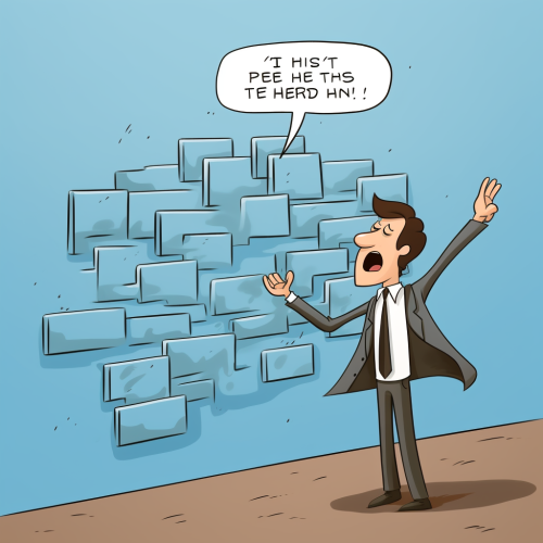 Person feeling awkward while posting on LinkedIn