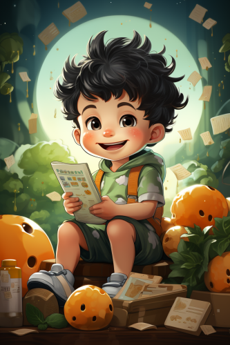 Healthy baby cooking recipe background