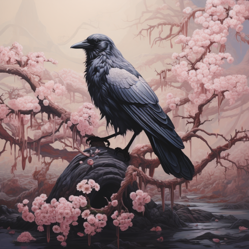 Pastel-colored representation of bad omens