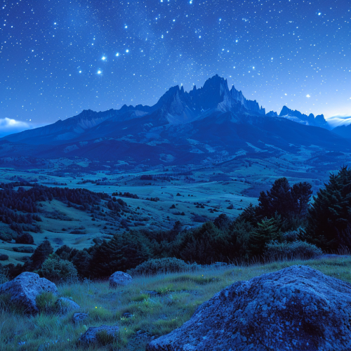 Beautiful Night View of Bale Mountains