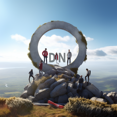 Band Young People on Large Rock Sign Band Young People on Large Rock Sign