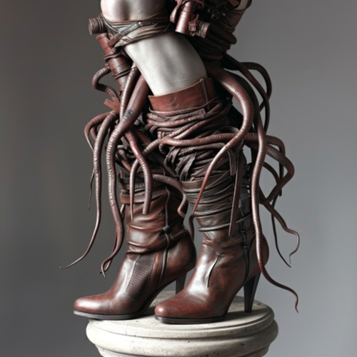 Baroque Body Horror Cybernetic Enemies