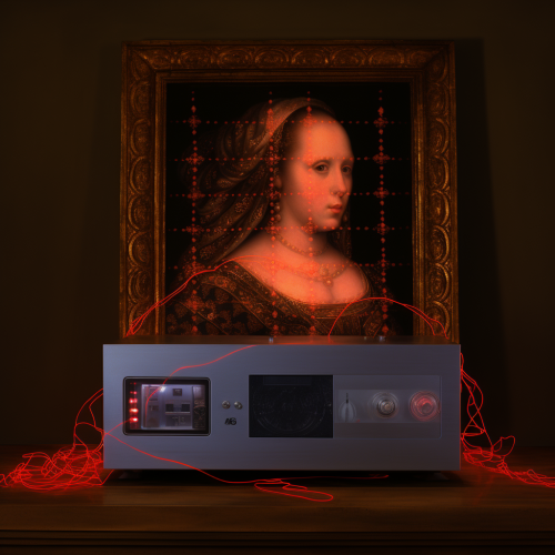 Baroque DVD Player with Red Light