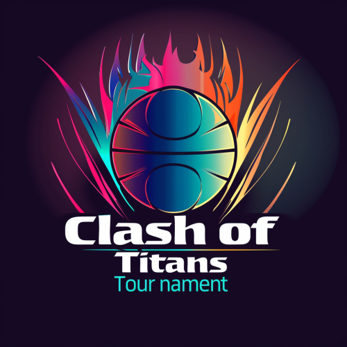 Basketball competition logo Clash Titans v6 Basketball competition logo Clash Titans v6