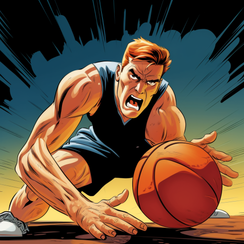 basketball player in pain