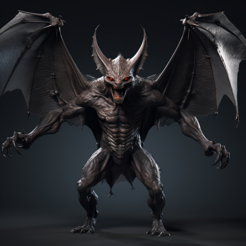 Strong Bat with Large Wings