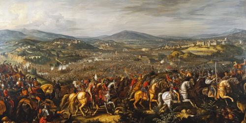 Historic Battle of Vienna Painting